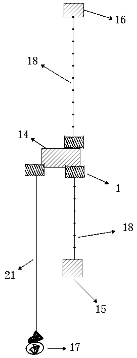 External moving cable rotating system and application method thereof