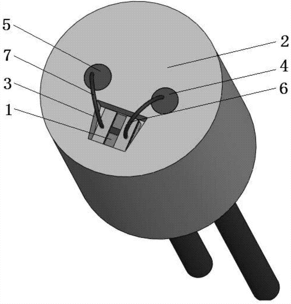 Low-igniting-voltage miniature semiconductor bridge igniting assembly