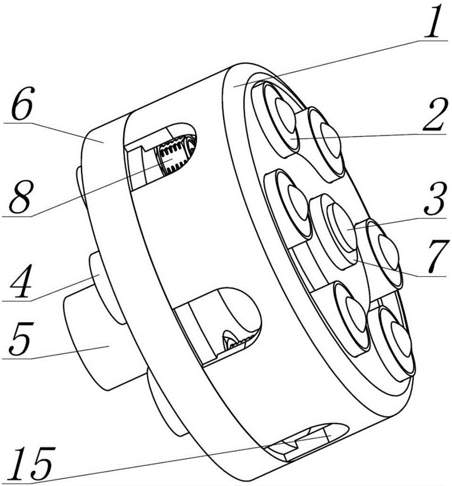 Pneumatic type variable-rigidity flexible mirror-image milling supporting head for measuring thickness in real time