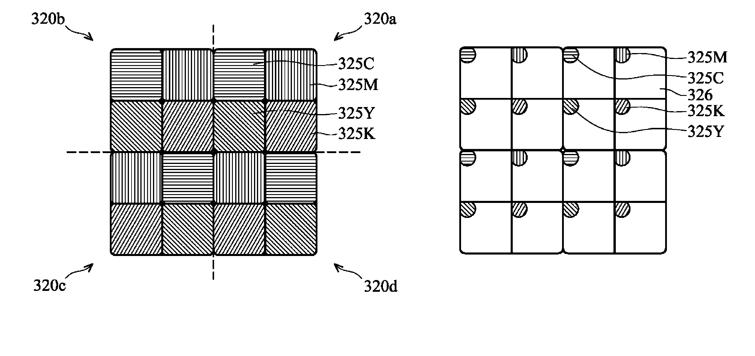 Color electrowetting display (EWD) devices
