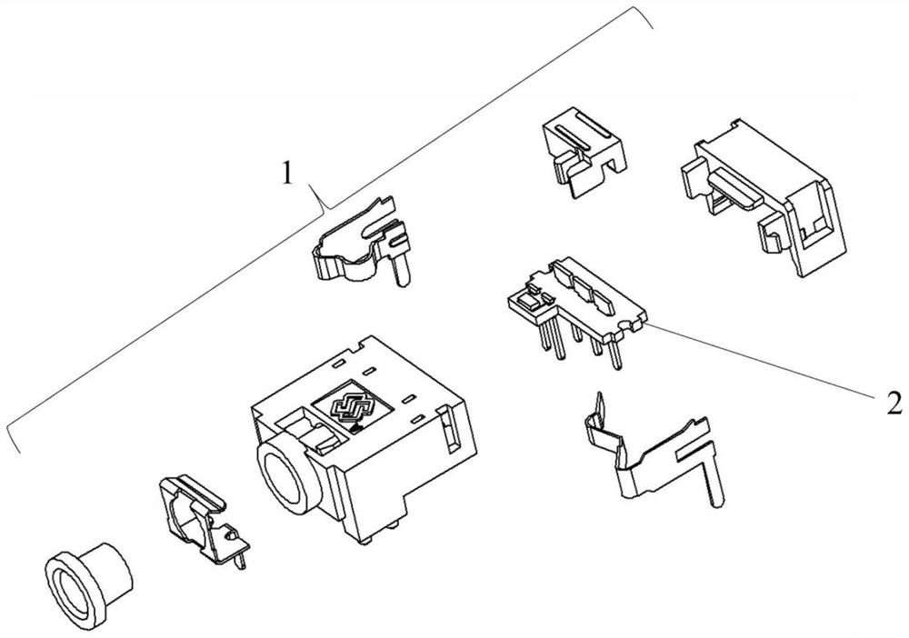 Audio connector capable of emitting light