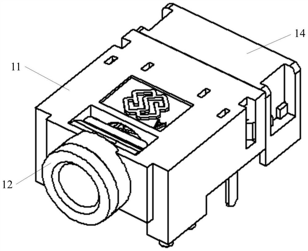 Audio connector capable of emitting light