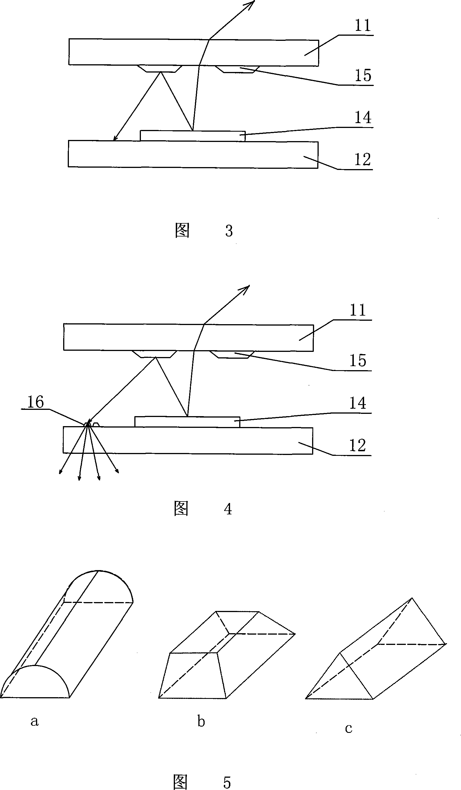 Method for making construction material two-side surface light extraction and LED surface light source for lighting