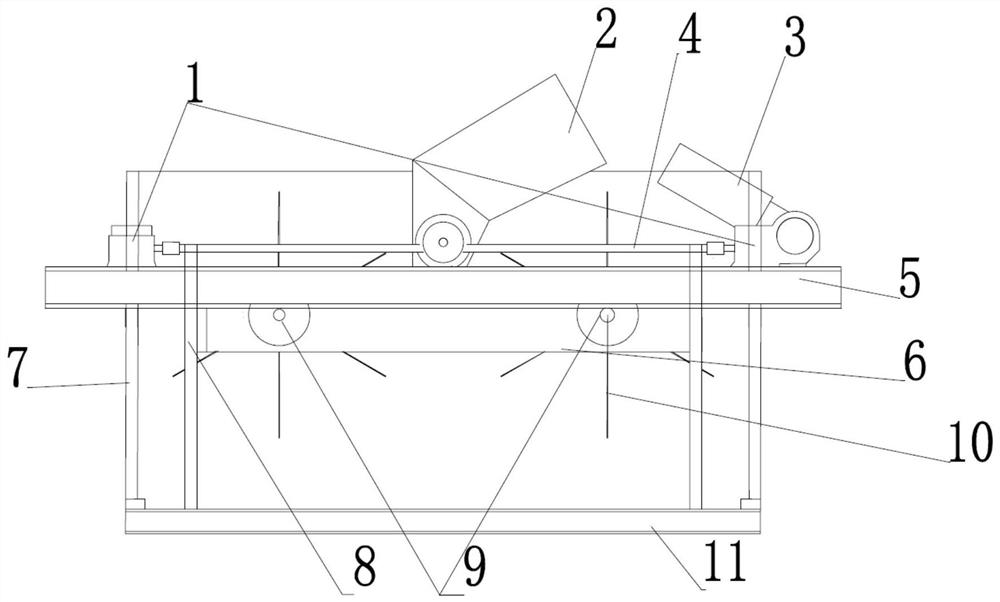 Wave dissipating machine for submarine landslide model test