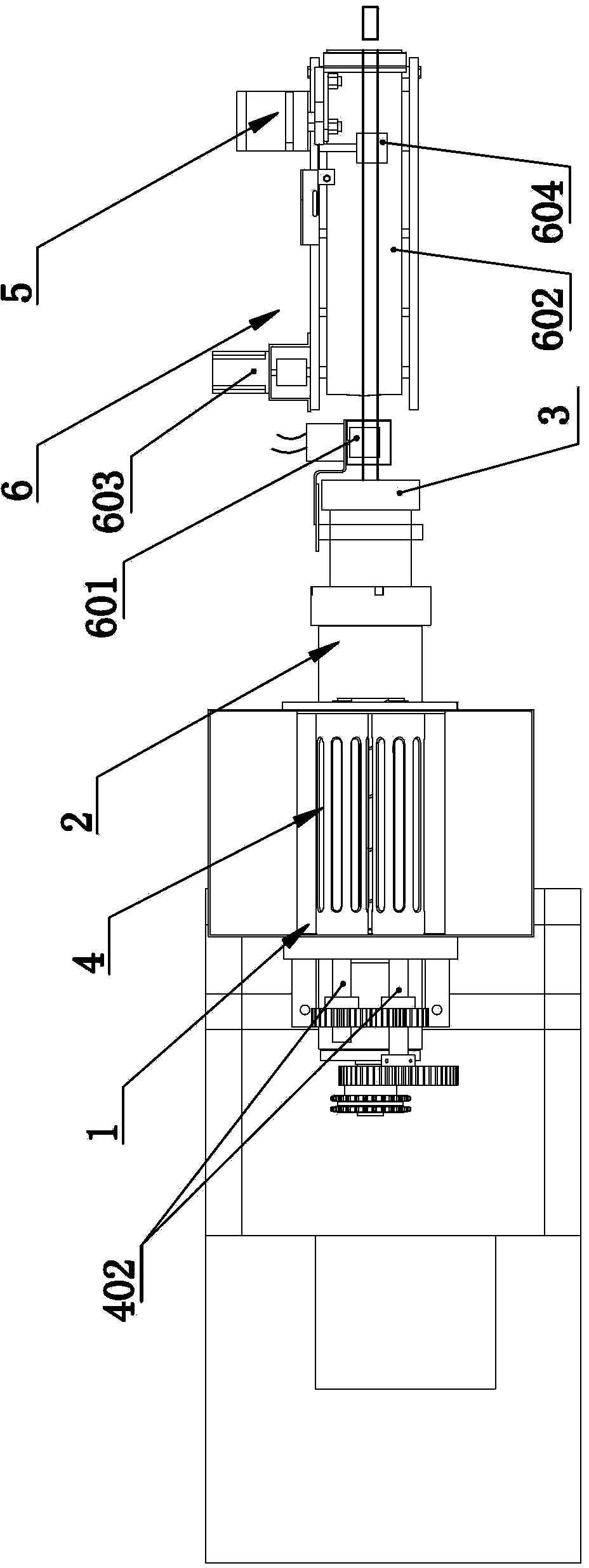 Distribution device of soft object packaging machine