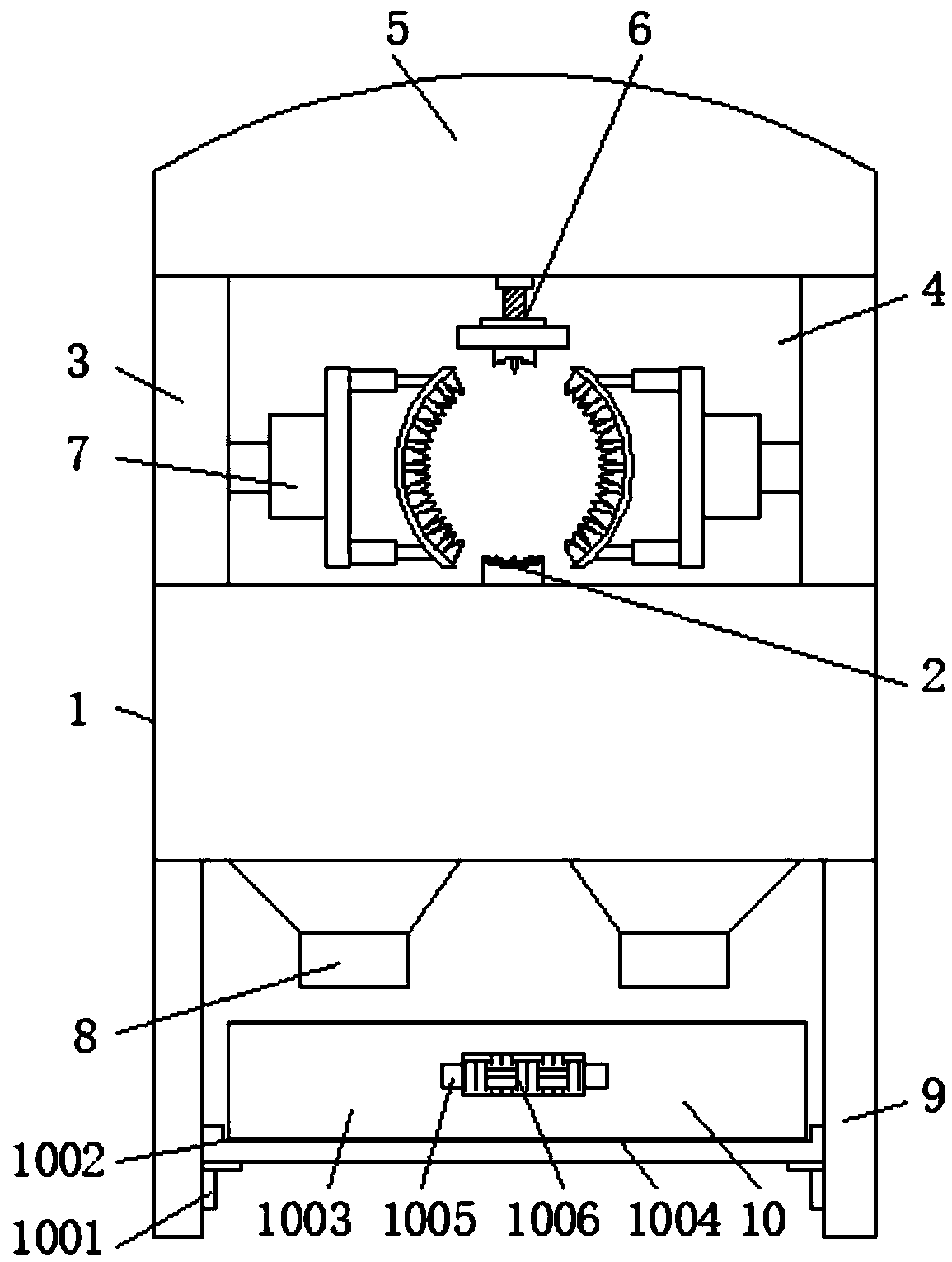 Coconut outer shell removal device for coconut selling street pedlars