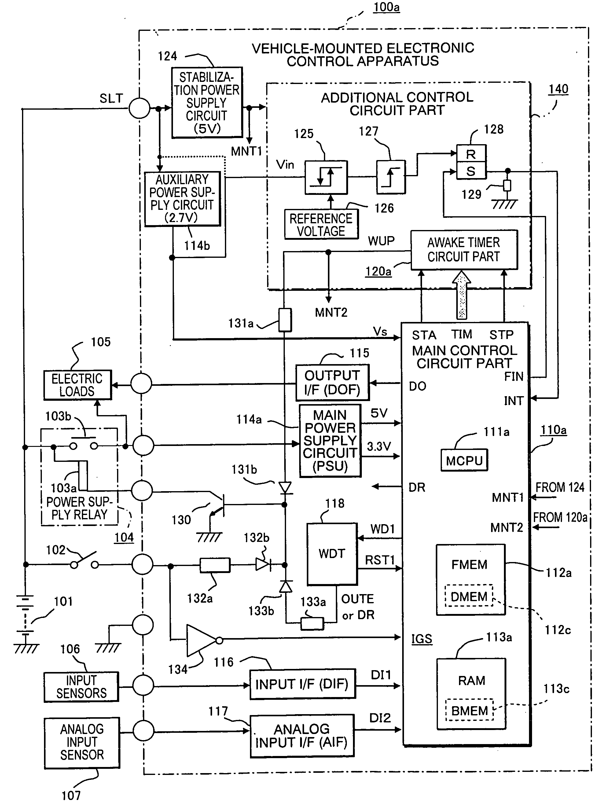 Vehicle-mounted electronic control apparatus