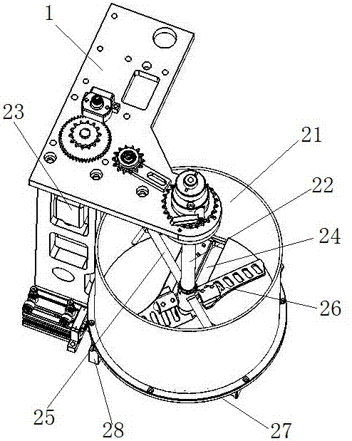 Stuffing stirring mechanism of steamed stuffed bun maker