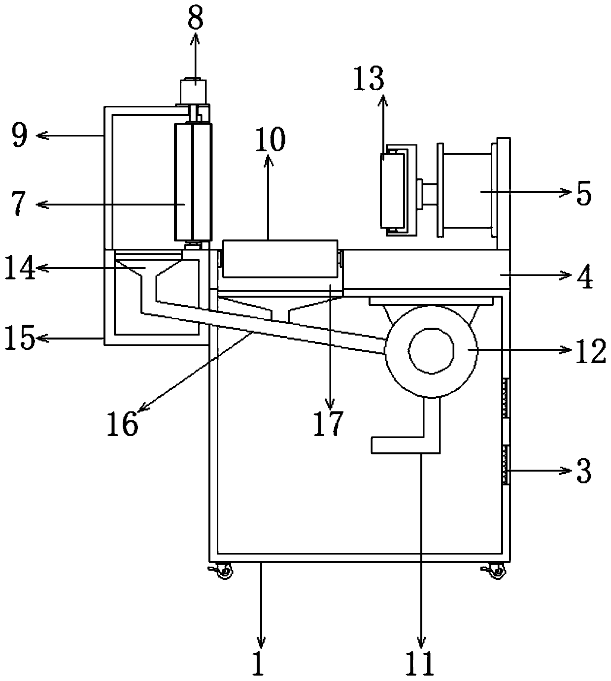 Planing device for processing logs