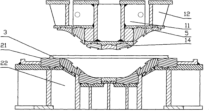Bending and compression combination-type corrugated steel web formation device