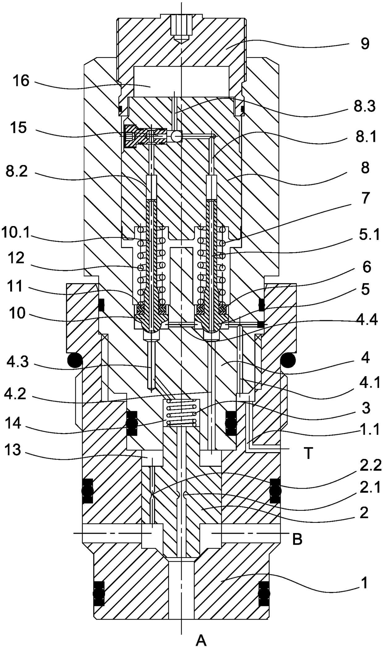 Bidirectional secondary pressure rotary cushion valve