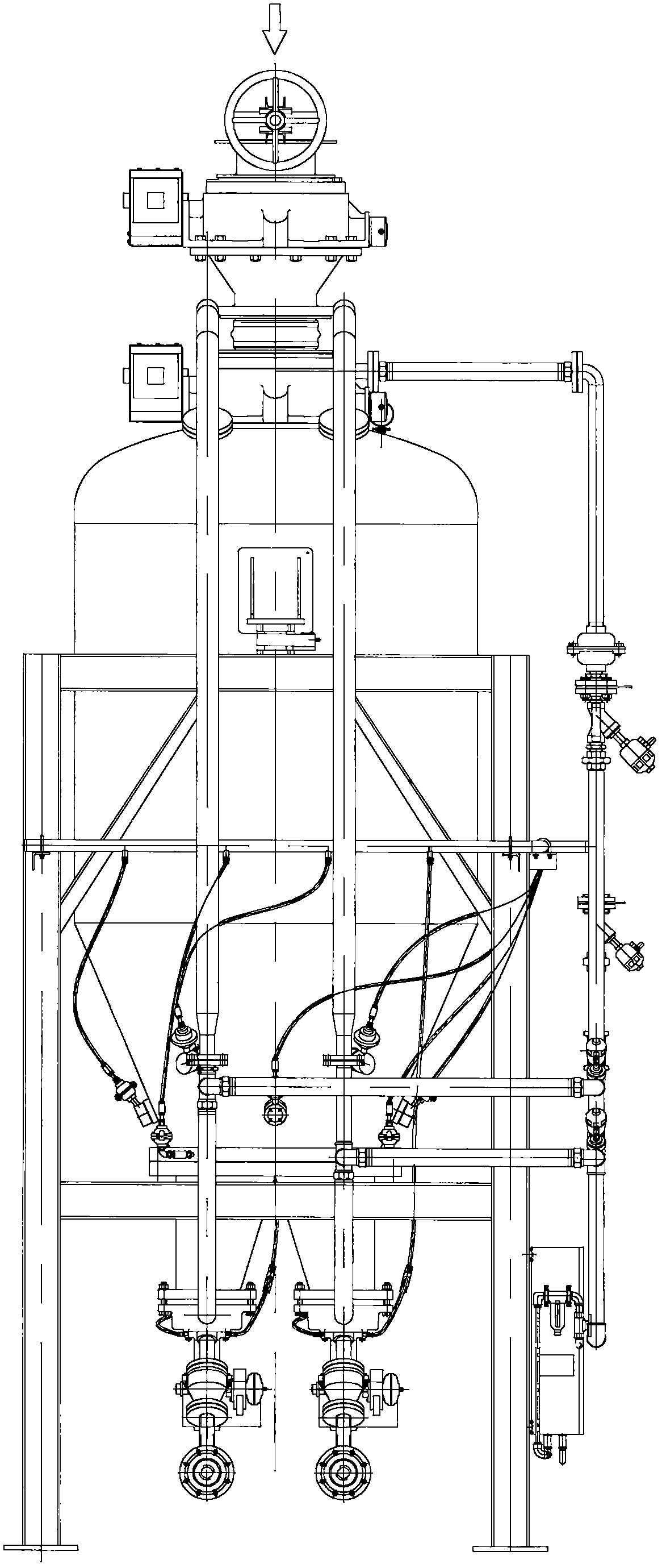 A double chamber kiln injection system