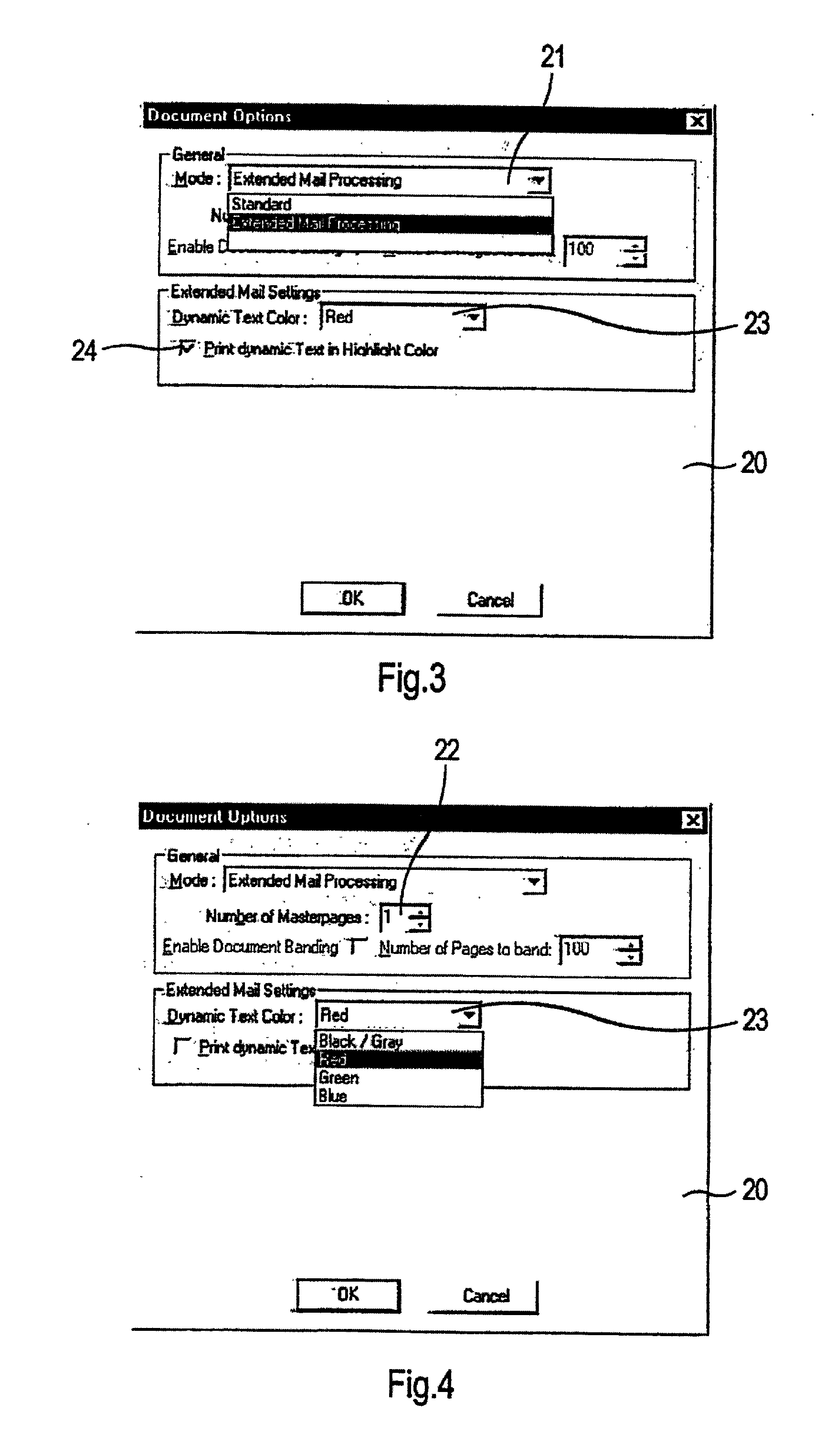 Method, computer program product and system for the transmission of computer data to an output device