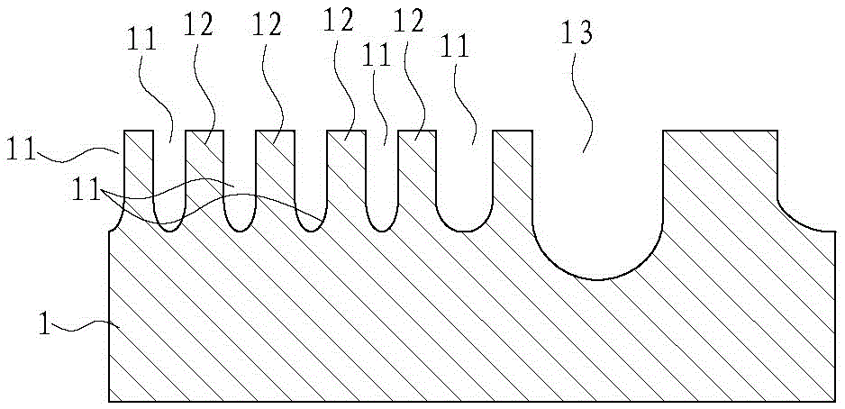 A diode selection element array structure and manufacturing method