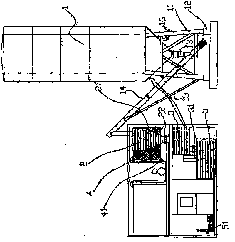 Cement mixing-filling system