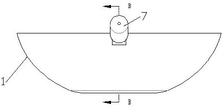 Hollow composite bottom pot and manufacturing method thereof