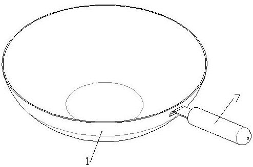 Hollow composite bottom pot and manufacturing method thereof