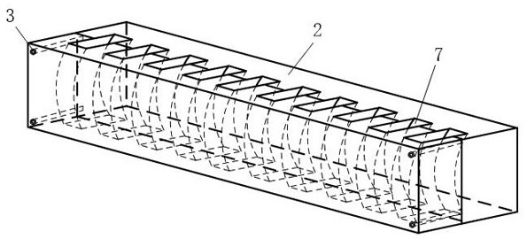 Image intensifier high-voltage power supply voltage doubling module integrated potting device and potting method