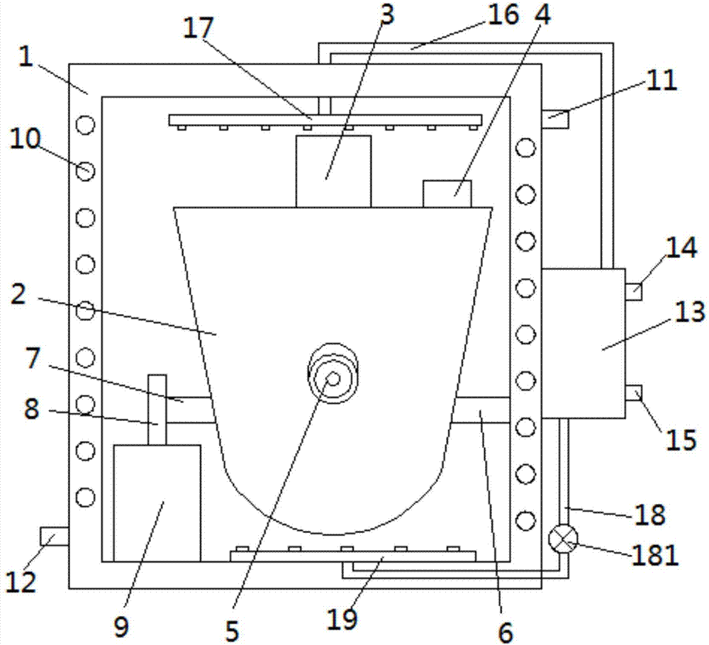 Chemical reaction crystallization kettle with long service life