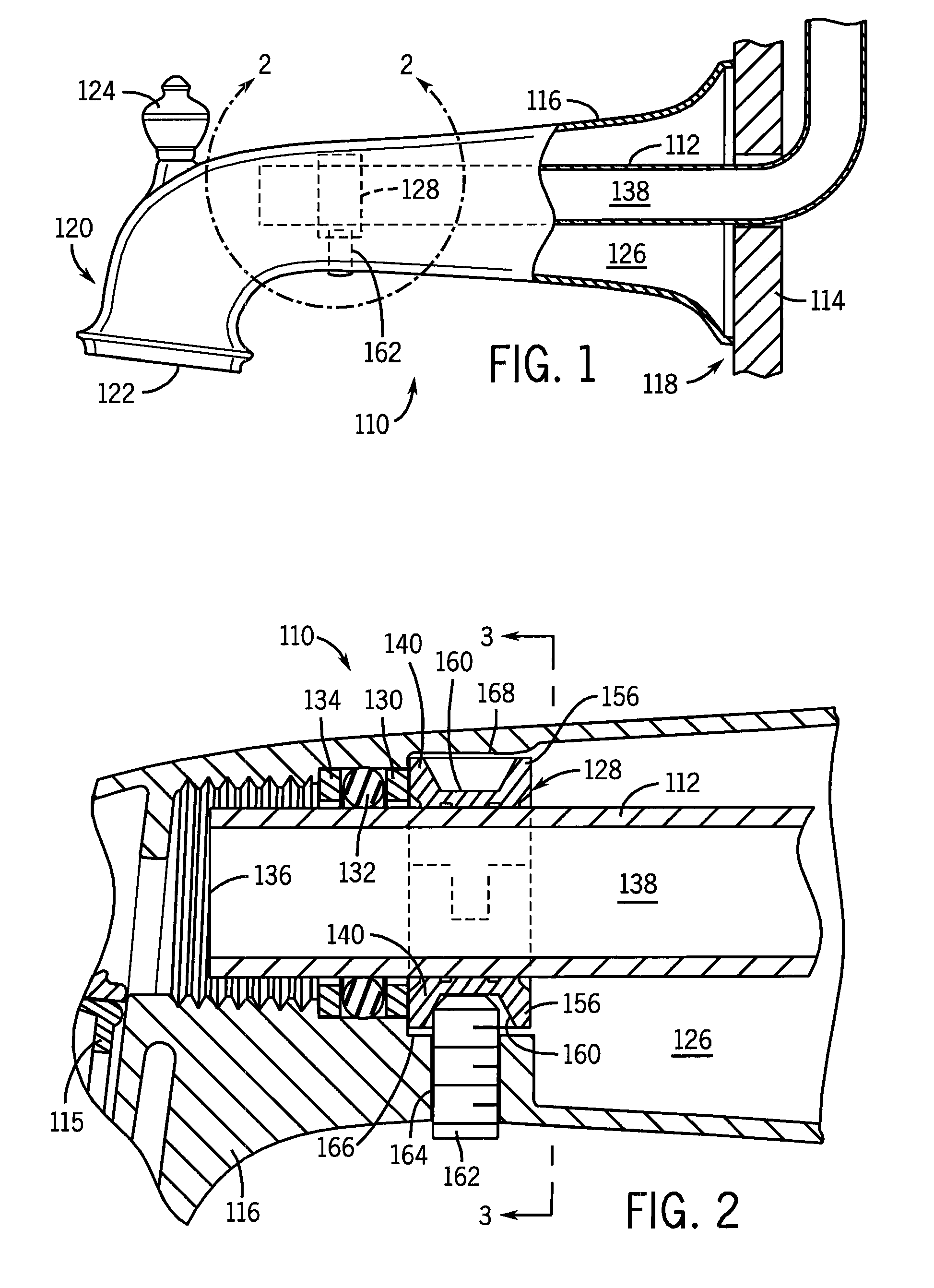 Slip-fit clamping system for mounting a fitting on a wall