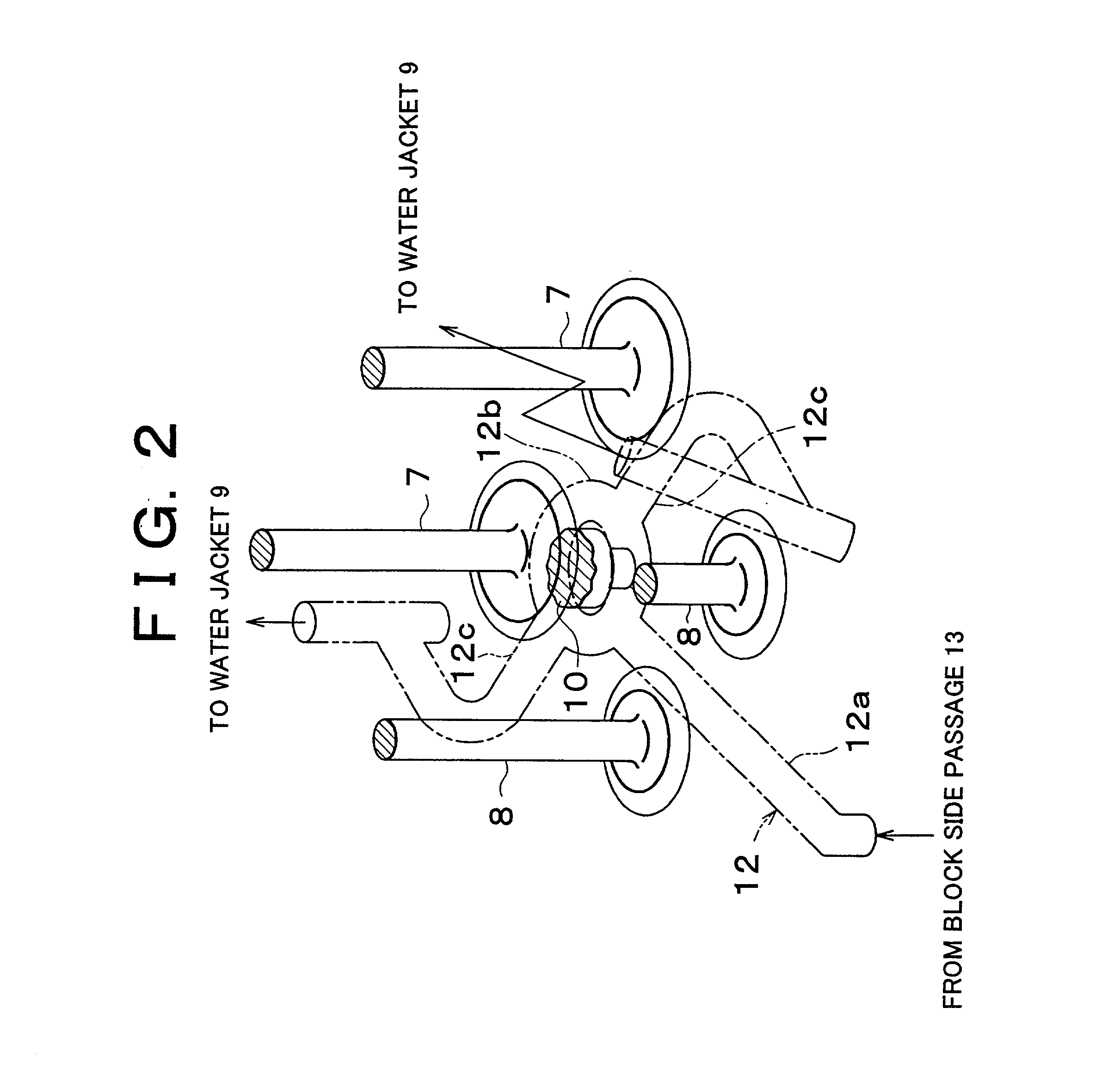 Cooling structure of cylinder head and method for manufacturing cylinder head