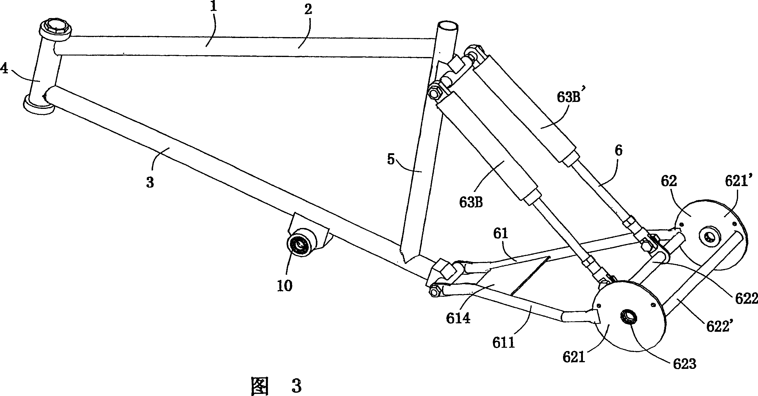 Light tricycle and its frame