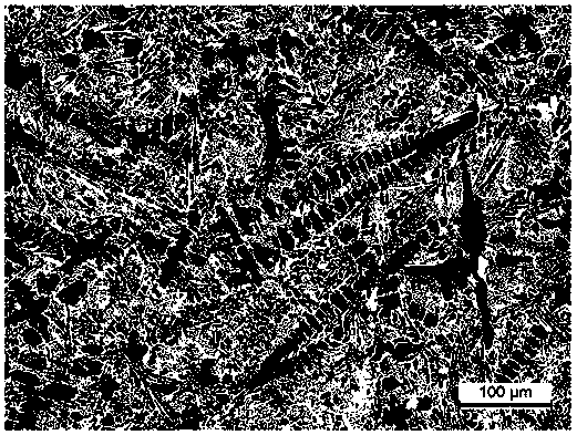 Lanthanum carbonate modified and toughened high-hardness alloy and casting method thereof