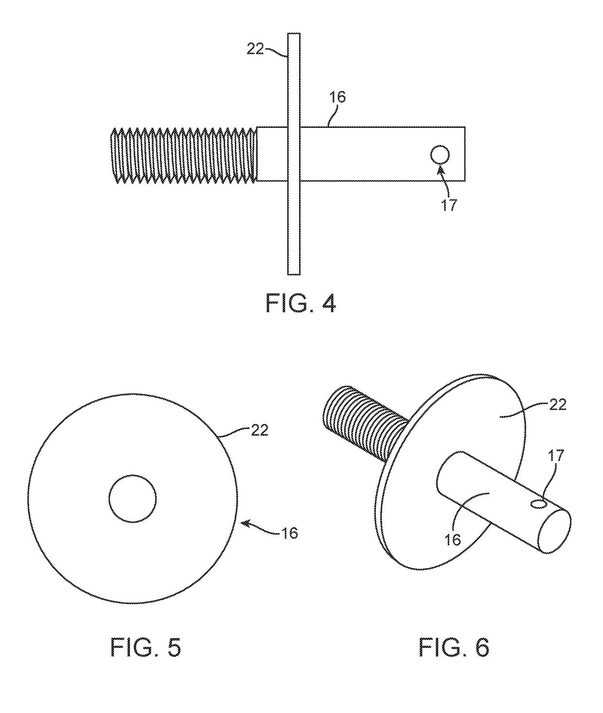 Connector for securing a snow plow blade to a supporting structure such as a moldboard