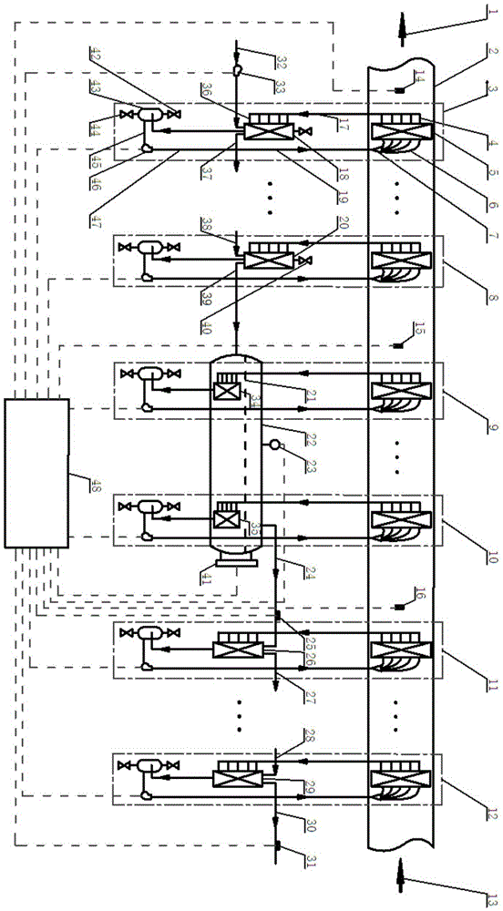 Power type heat pipe waste heat boiler device