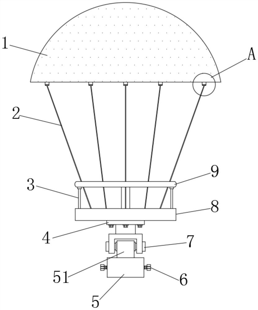 High-strength low-cost stable rotating brake parachute