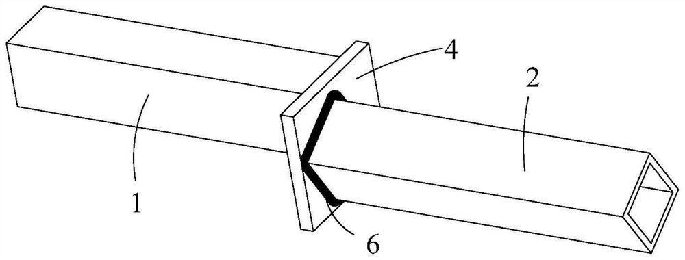 Keel butt joint structure and welding seam flexural capacity evaluation and safety design method thereof