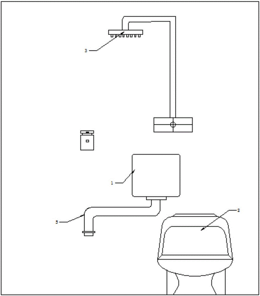 Toilet of which space can be repeatedly utilized