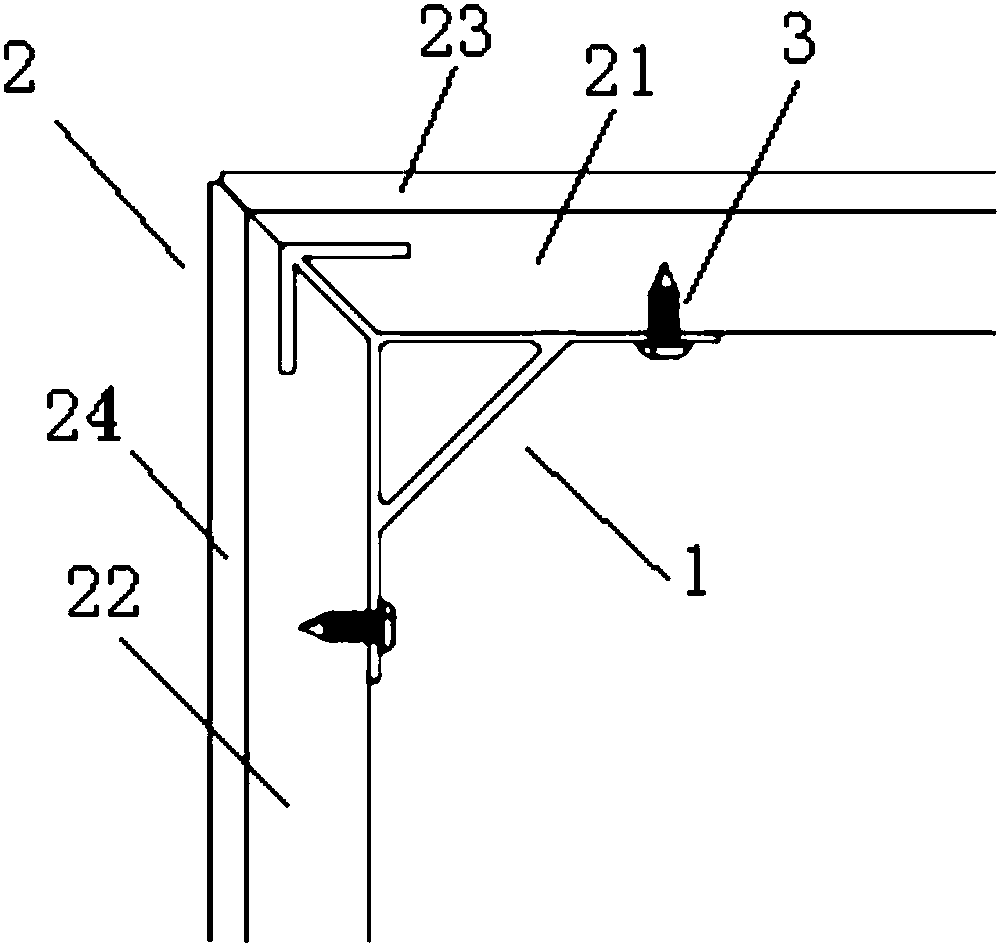 External corner module and assembly method thereof