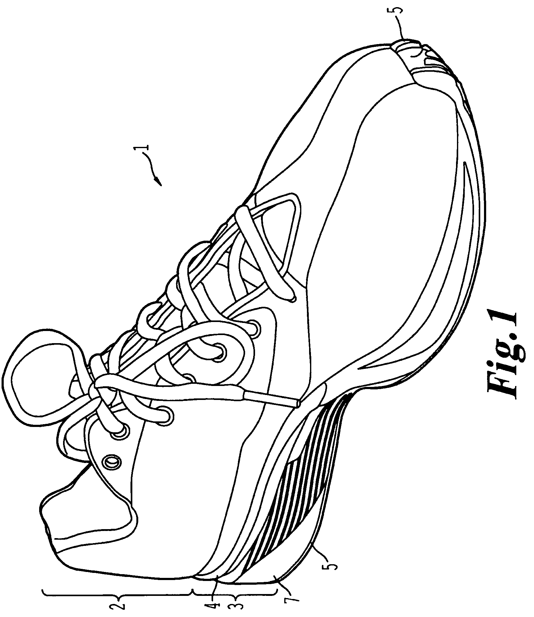 Enhanced sole assembly with offset hole