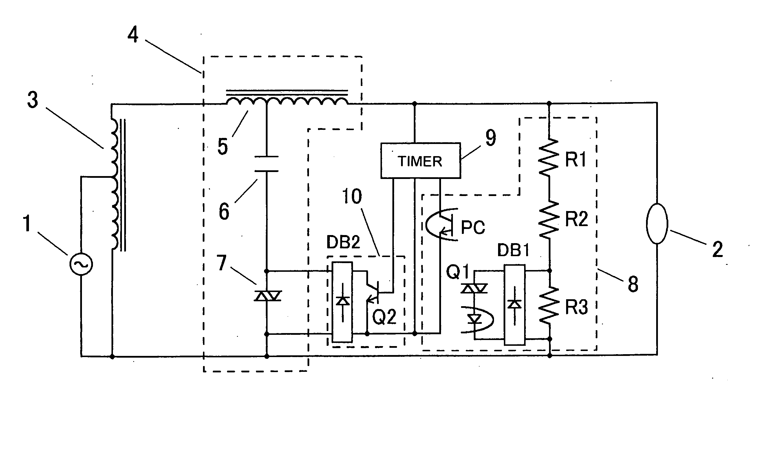 Lighting device for a high-pressure discharge lamp and lighting equipment employing same