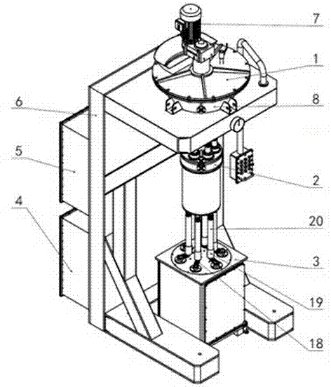 Machine for automatically charging thermoplastic explosives into seismic explosive column and mining blasting explosive column