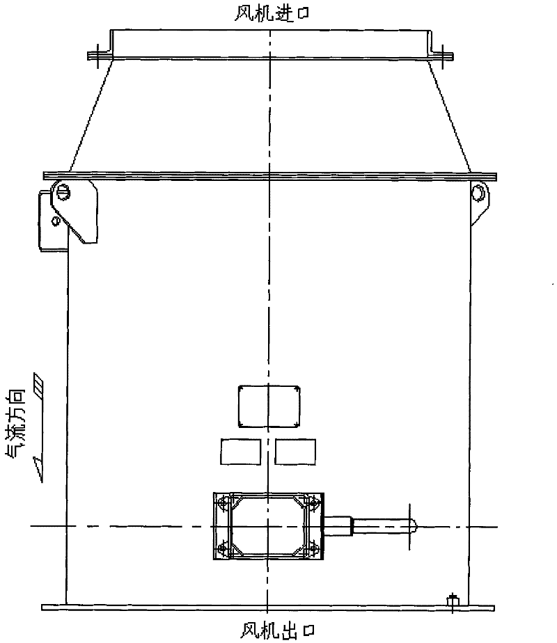 High total pressure large-flow wheel disk side beveling type back-ward impeller fan