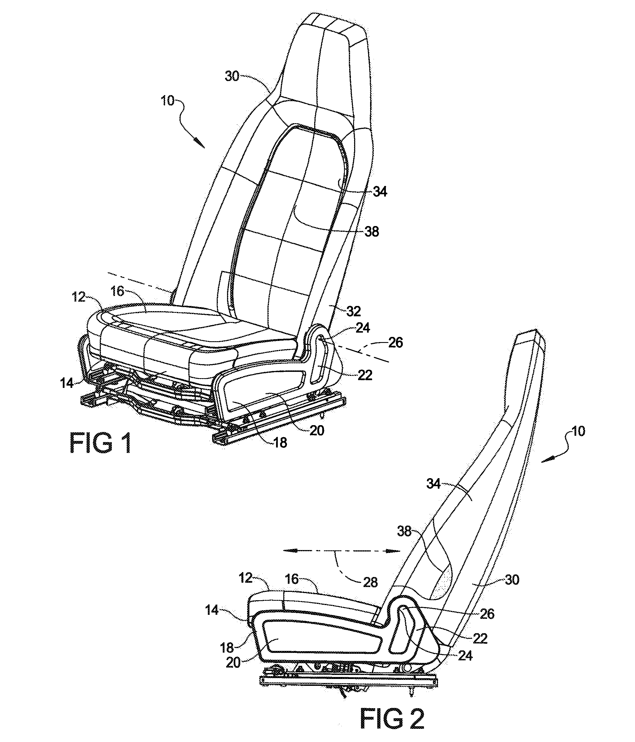 Reclining seat assembly