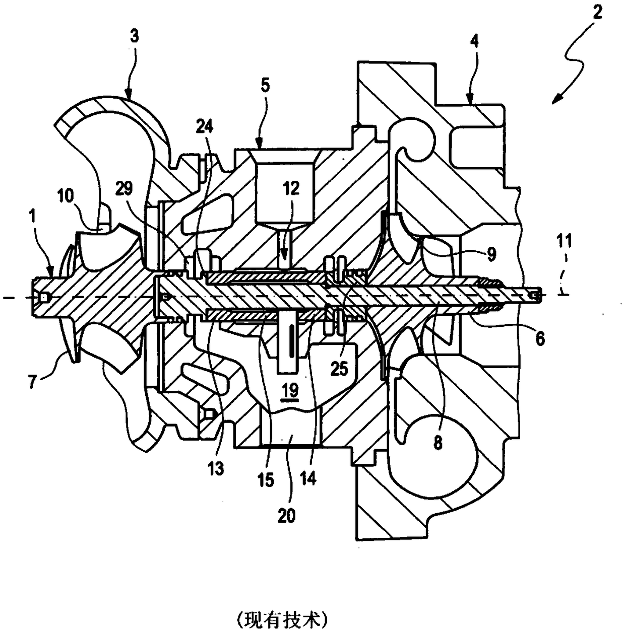 Bearing device for an exhaust gas turbocharger, and exhaust gas turbocharger