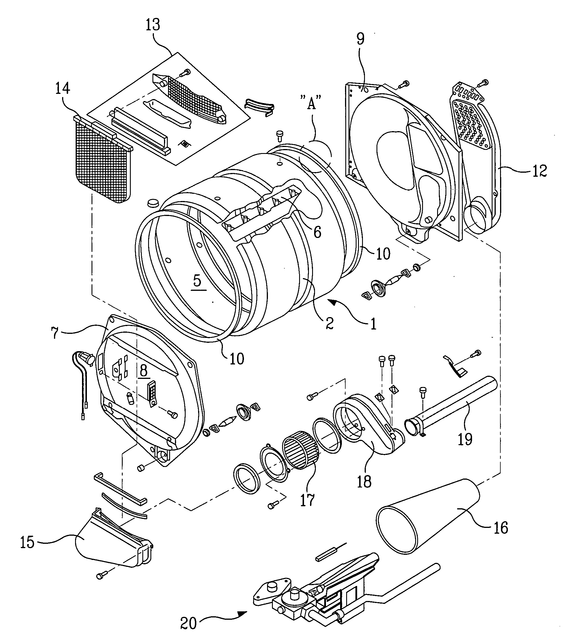 Drum in dryer and method for fabricating the same