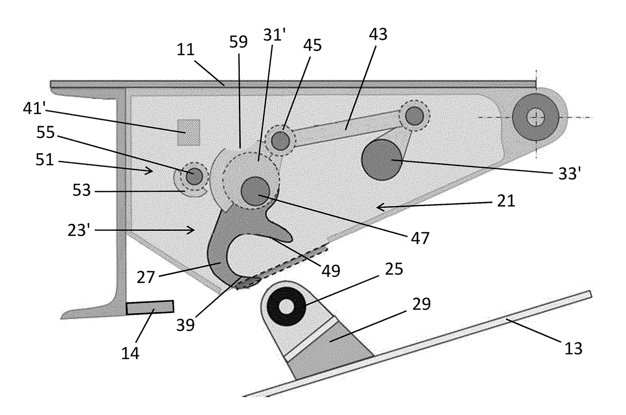 Wing arrangement for an aircraft