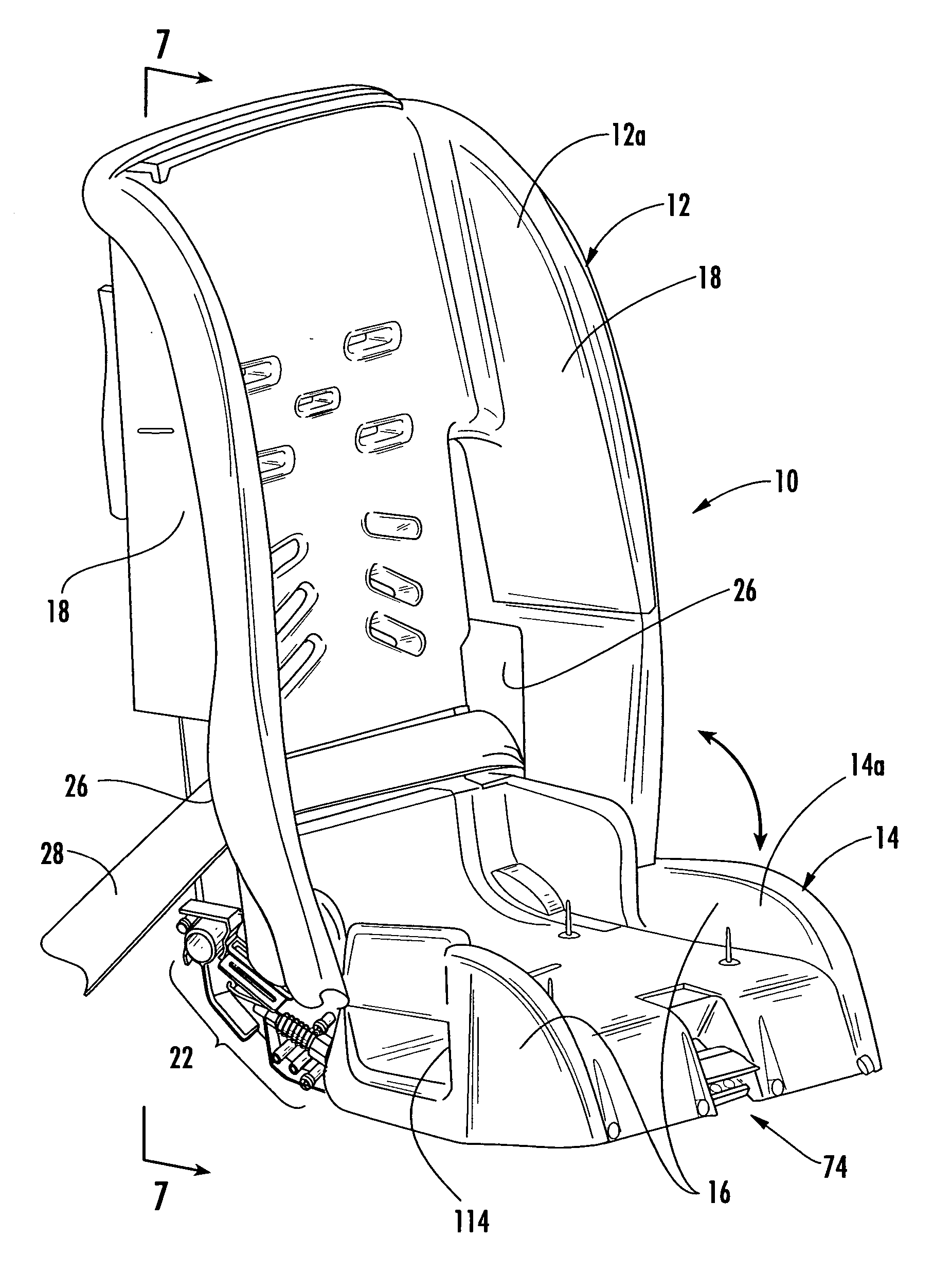 Compact folding seat