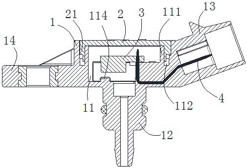 Intake pressure sensor of motorcycle