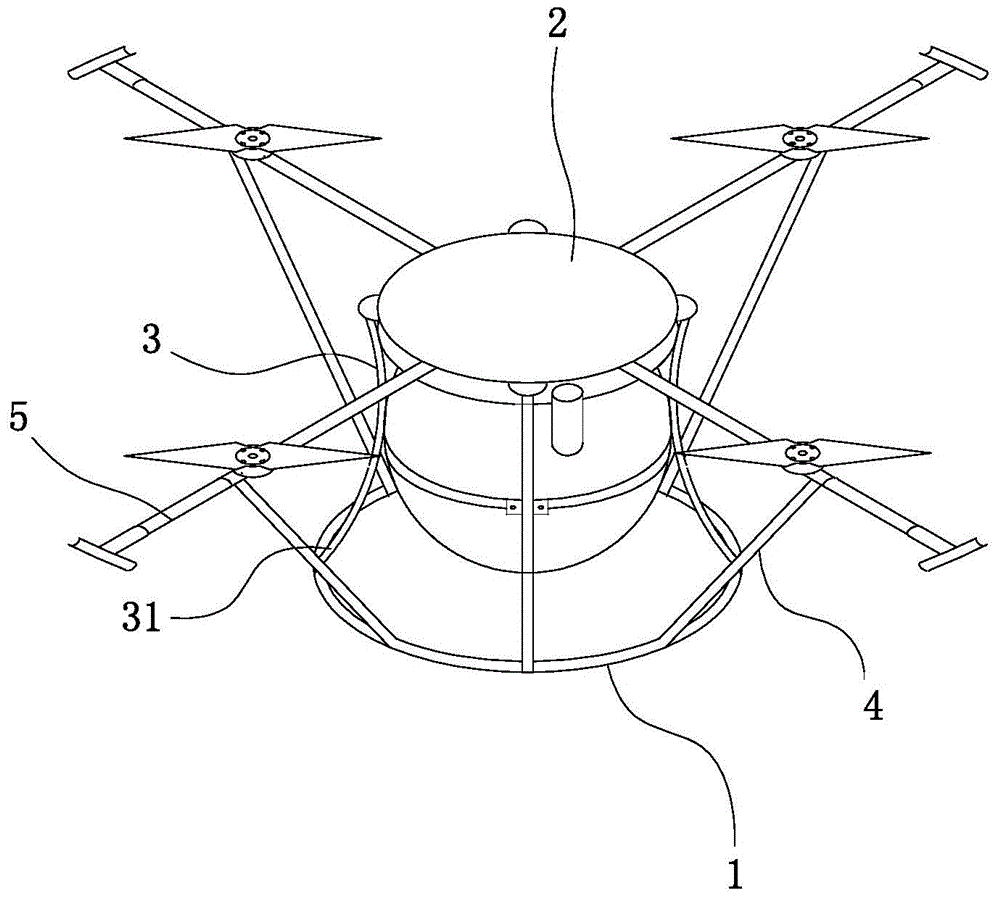 Anti-overturn undercarriage structure of unmanned aerial vehicle