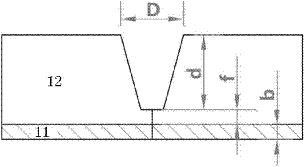 A high-efficiency butt joint laser welding method for layered bimetallic composite materials