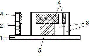 Structure for testing electrical performance of liquid crystal screen with multilateral tubular pins