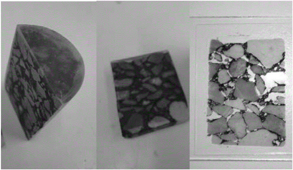 Preparation method of asphalt mixture sample ultrathin slice for microscopic observation