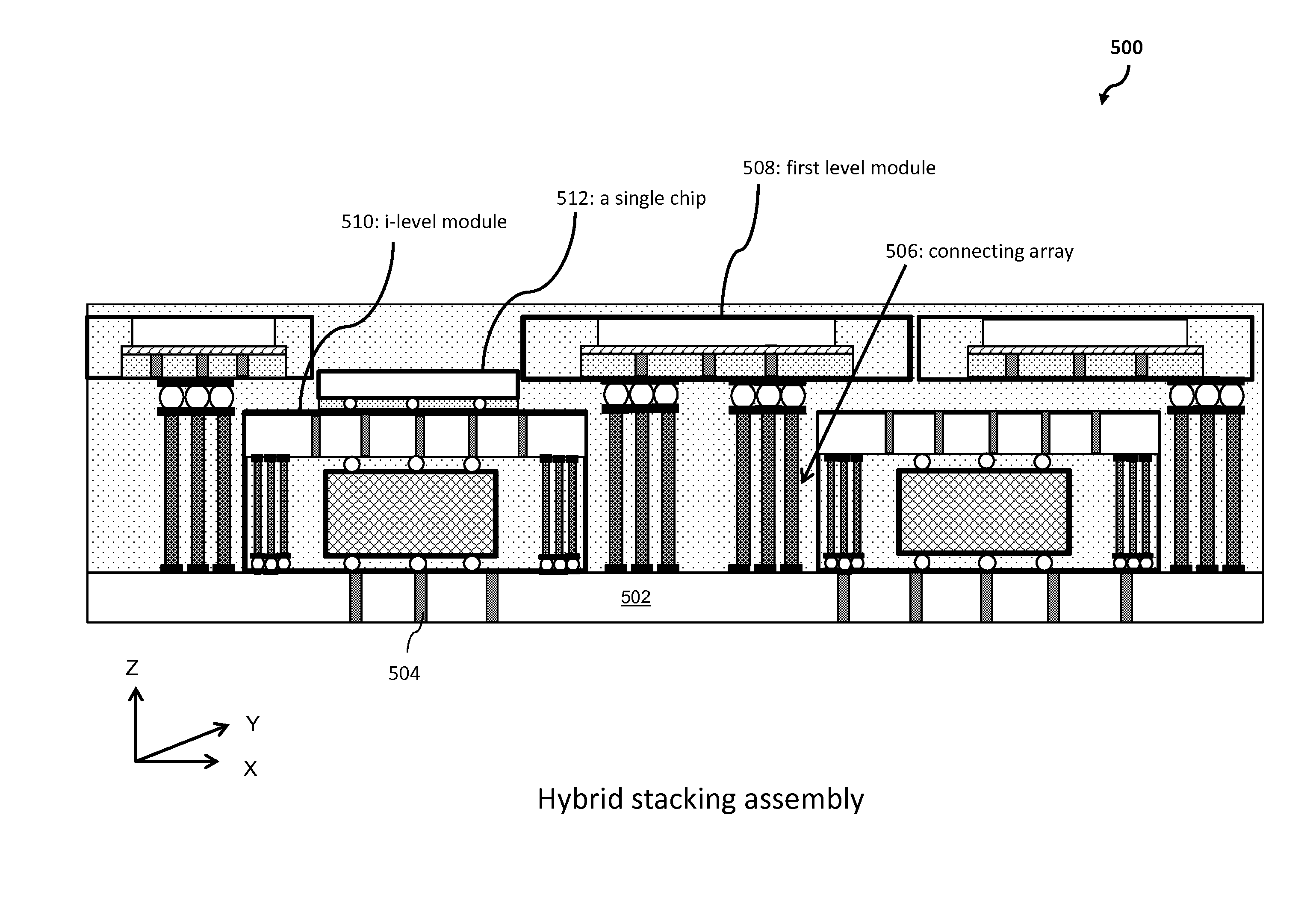 Structure and method for integrated circuits packaging with increased density