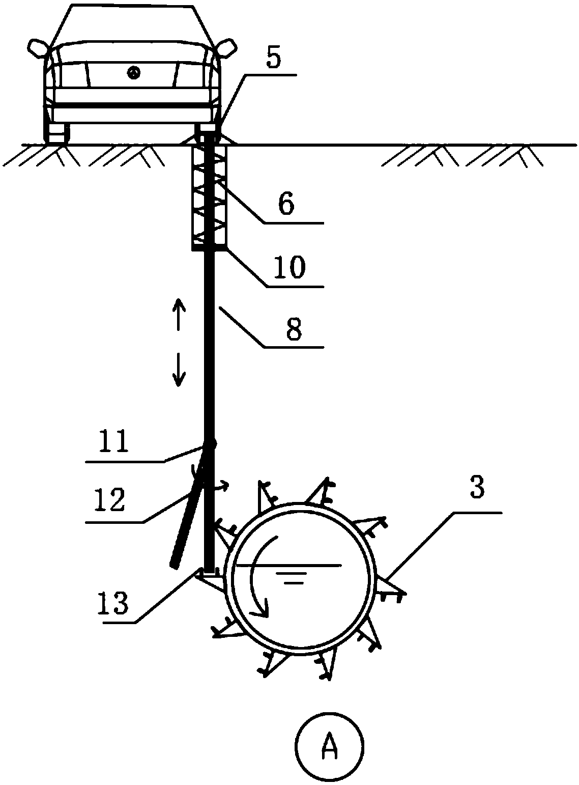 Dredging device and method suitable for drainage pipeline under urban roadway