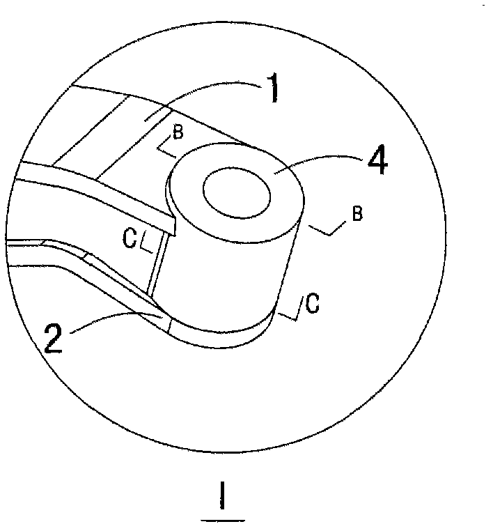 Welding type front axle beam and welding process thereof